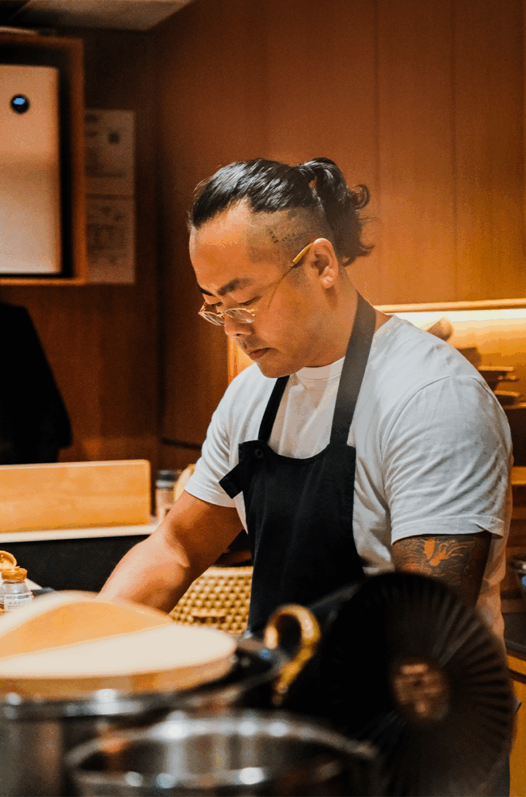 Sushi Masa by Ki-setsu - Chef Masa showcasing Japanese artistry in omakase menu preparation.