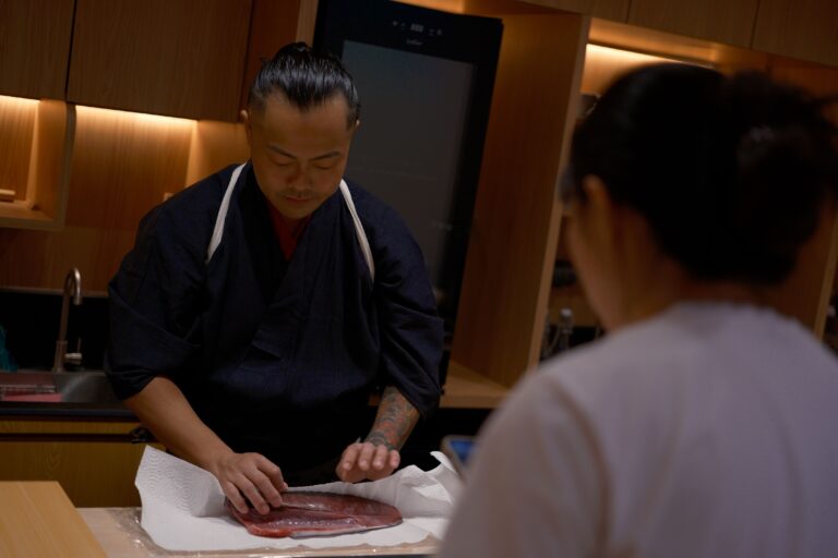 Sushi Masa by Ki-setsu - Behind the counter at the best omakase Singapore