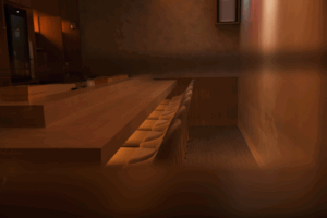 Omakase in SG : A quiet moment at the counter, where craftsmanship and atmosphere create harmony in every detail.