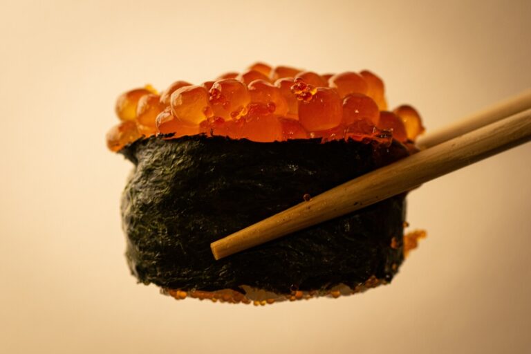 Sushi in Singapore : Assorted sushi showcasing ikura