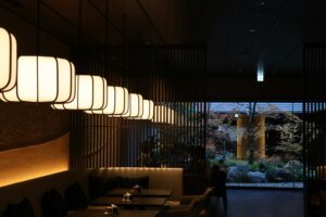 Fine dining restaurants in SG : Luxurious dining space showcasing modern culinary artistry