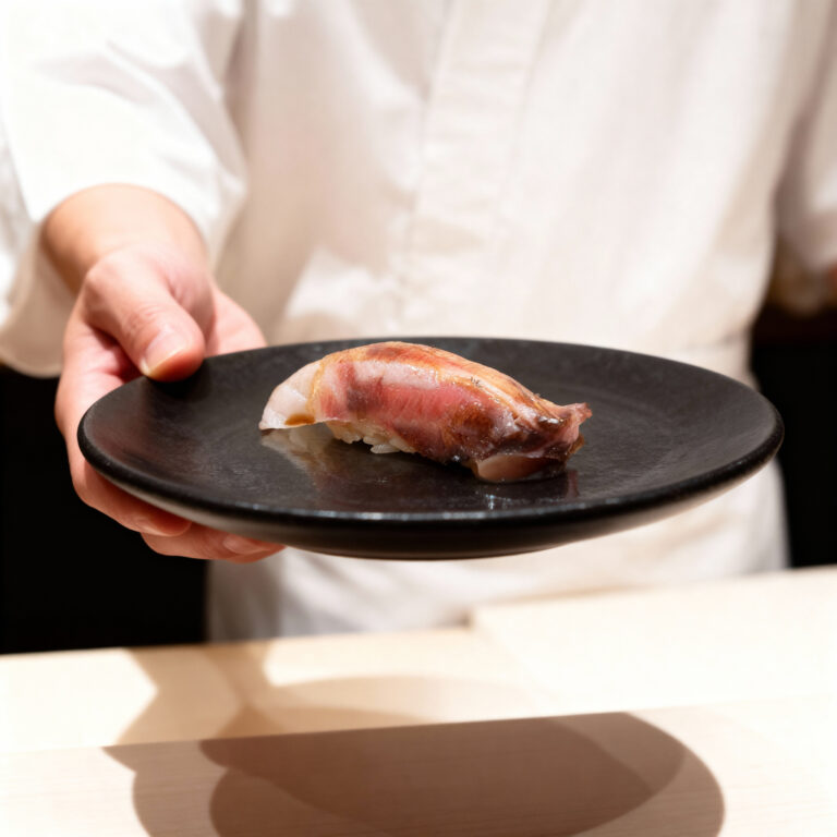 Premium seafood and produce sourced directly from Toyosu Market in Japan, beautifully displayed to highlight their freshness and quality for Japanese dining in Singapore.