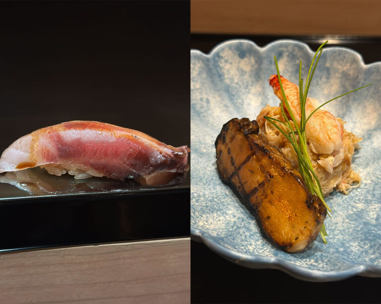 An elegant spread of assorted sashimi paired with warm seasonal dishes, offering a balance of freshness, texture, and flavour in a refined dining experience.